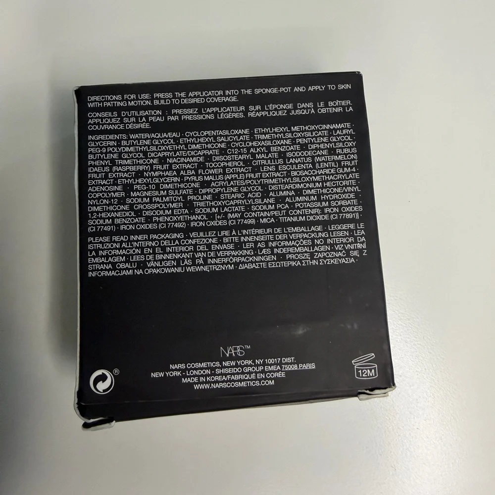 Nars Natural Radiant Longwear Cushion Foundation Refill Mont Blanc- 5880